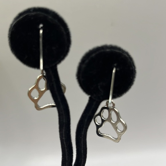 Earrings with Paw Charms Stainless Steel Cute Pet lovers Paws Game-day! Lovers - Picture 6 of 10
